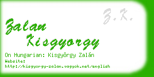 zalan kisgyorgy business card