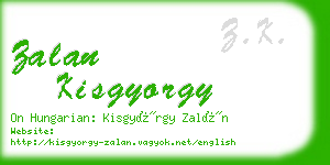 zalan kisgyorgy business card